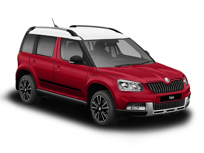 Skoda Yeti Hockey Edition красный, металлик/белая крыша